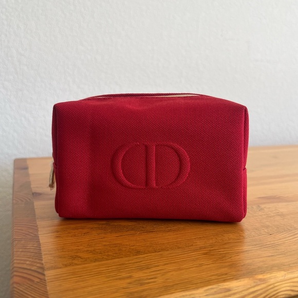 Dior Handbags - Dior Beauty Red Cosmetic Pouch